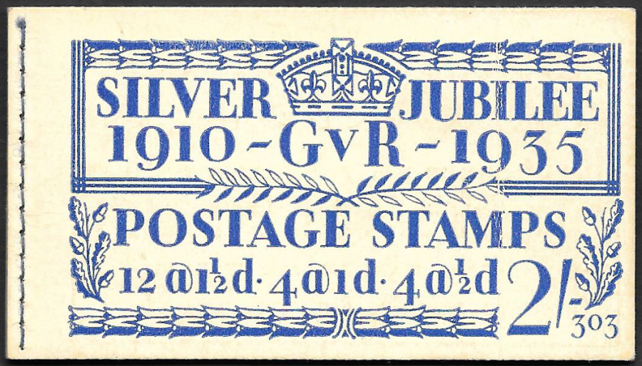 BB16 George V 1935 Silver Jubilee 2/- Edition 303 Stitched Booklet